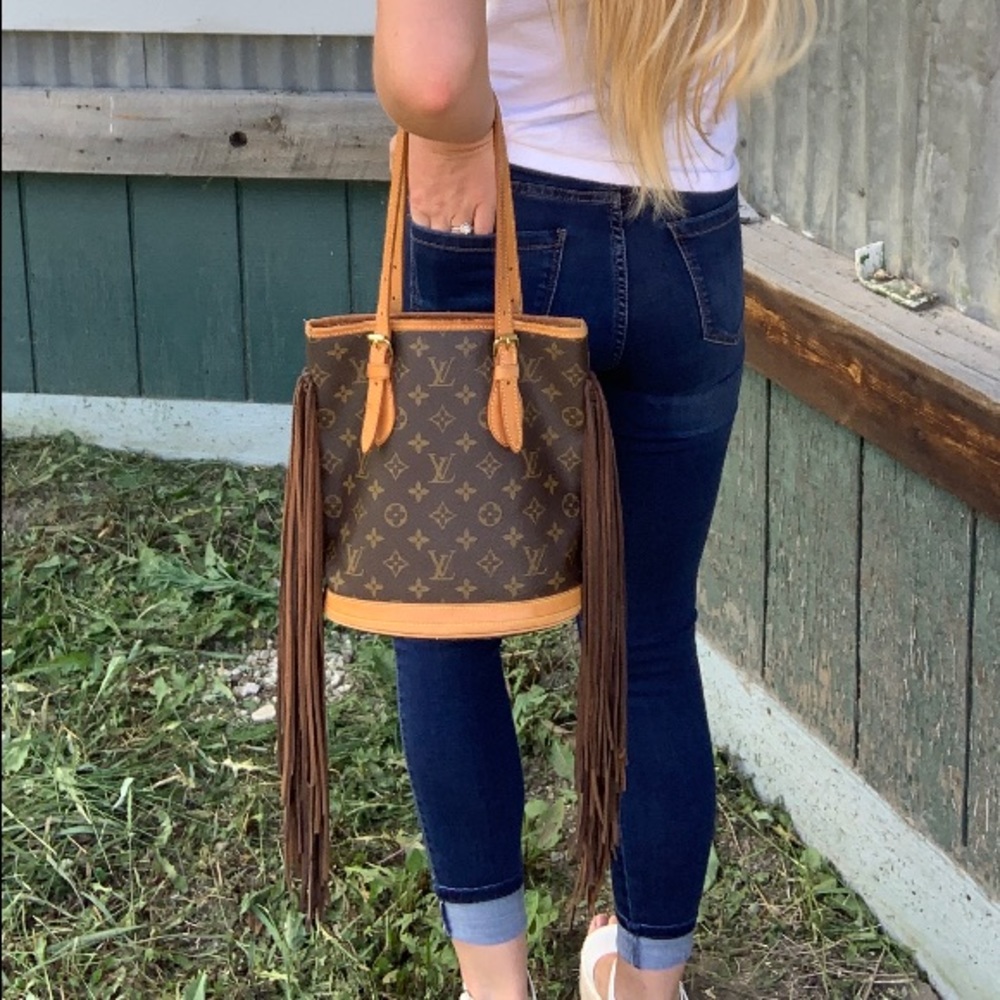 Fringed LV Bucket Bag